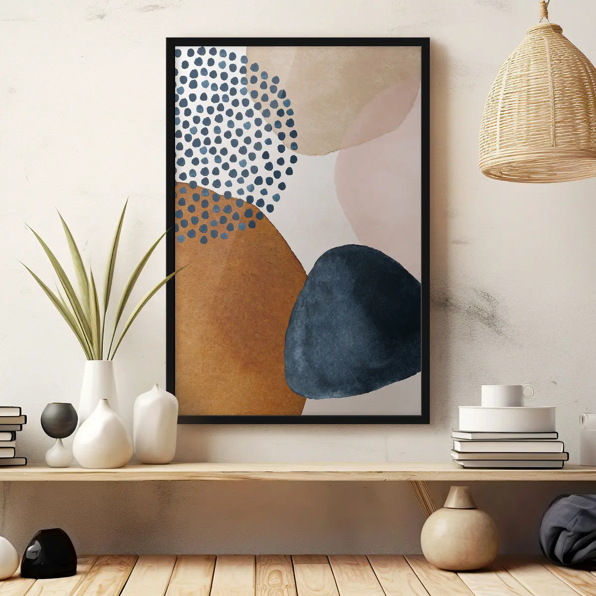 Poster Farbenfrohe abstrakte Formen und Texturen f35957