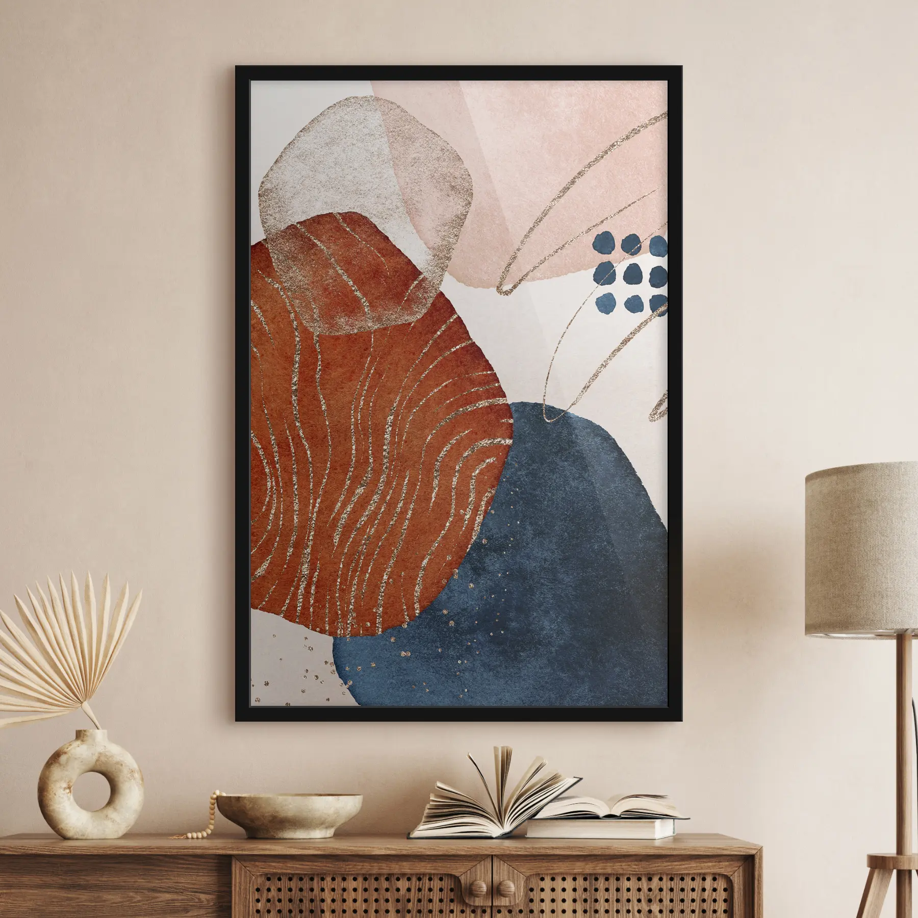 Fototapete Abstrakte Formen in Erdtönen f35956