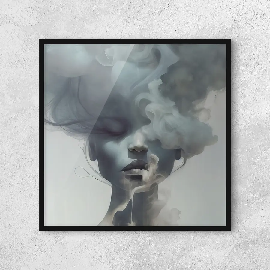 Fototapete Das Mädchen und der graue Nebel f35818