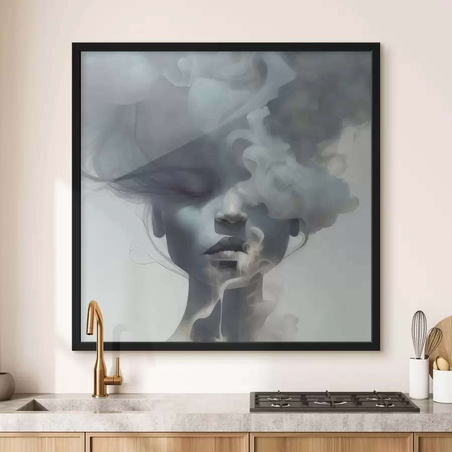 Wandbilder Das Mädchen und der graue Nebel f35818