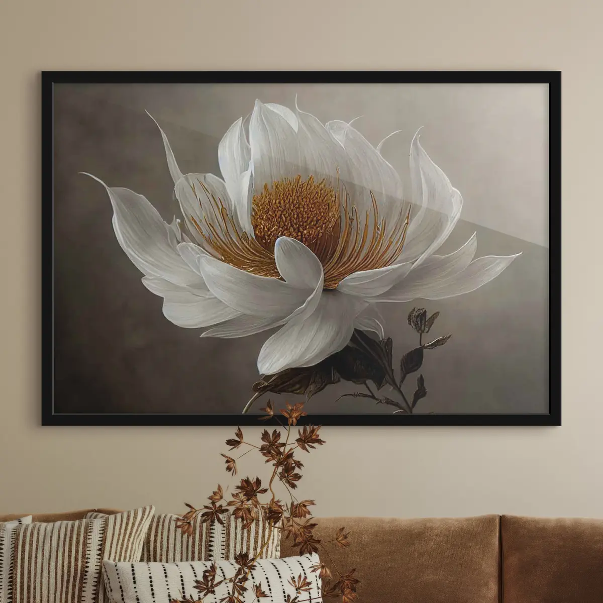 Poster Elegante Blüte in sanften Farbtönen f35725