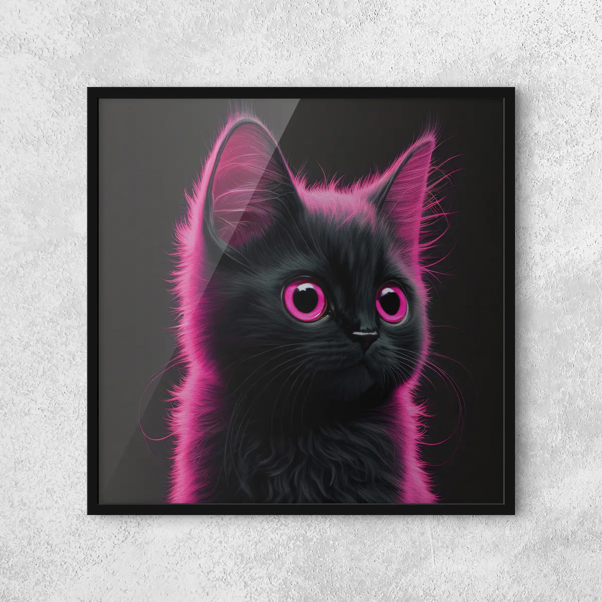 Poster Süße Katze mit lebhaftem Fell f35511