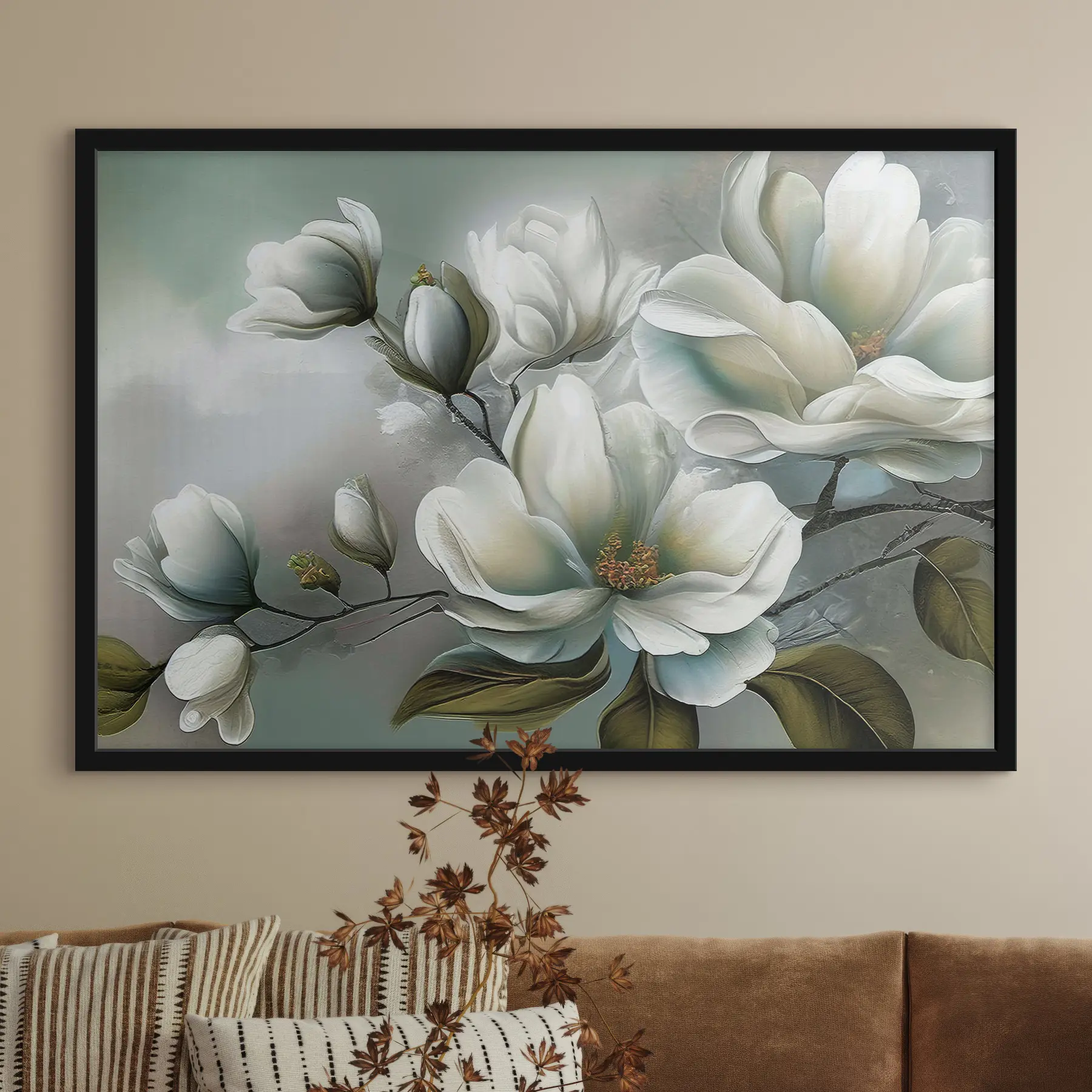 Fototapete Zarte Blüten in sanften Farbtönen f35494