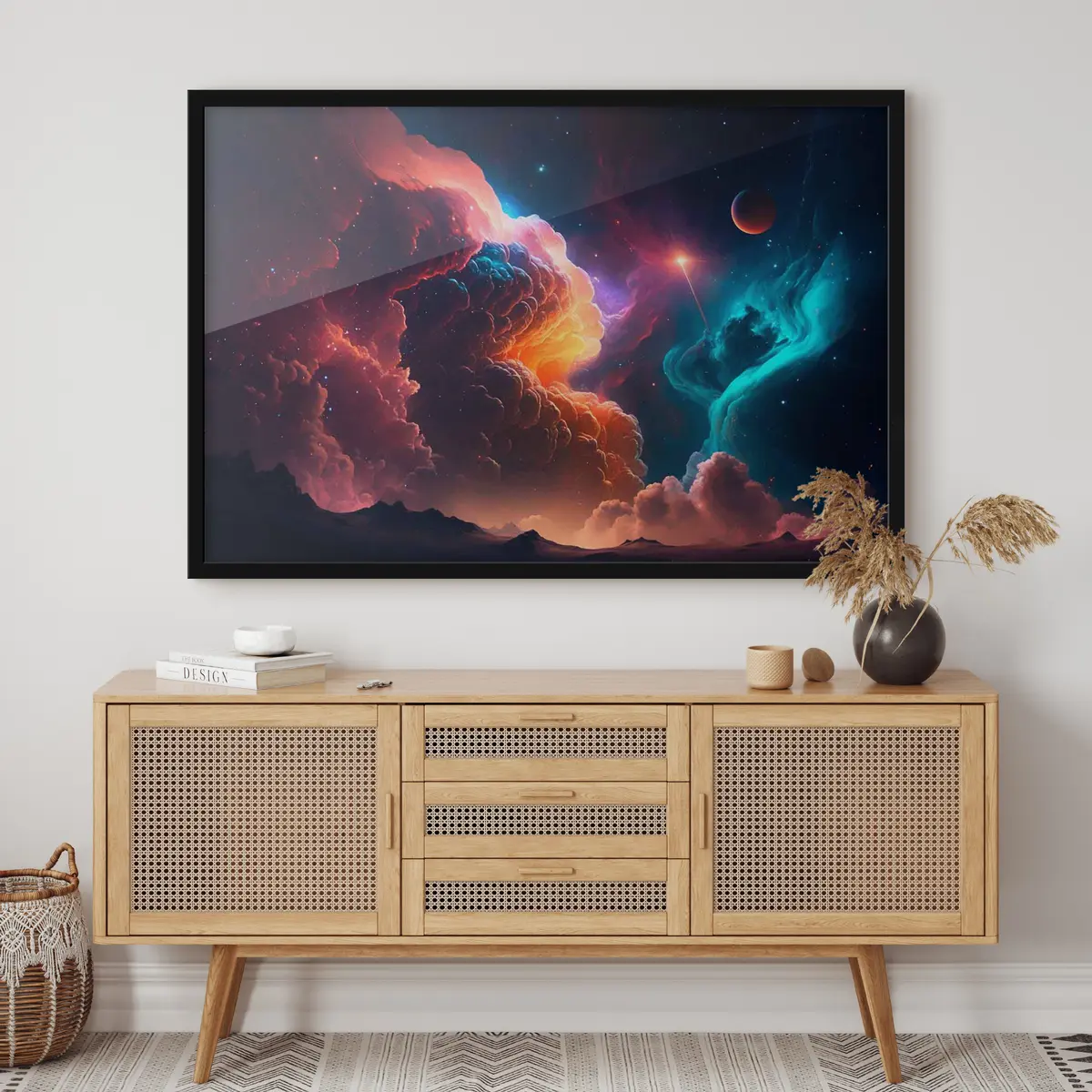 Poster Lebendige kosmische Wolken beflügeln die Fantasie f35331