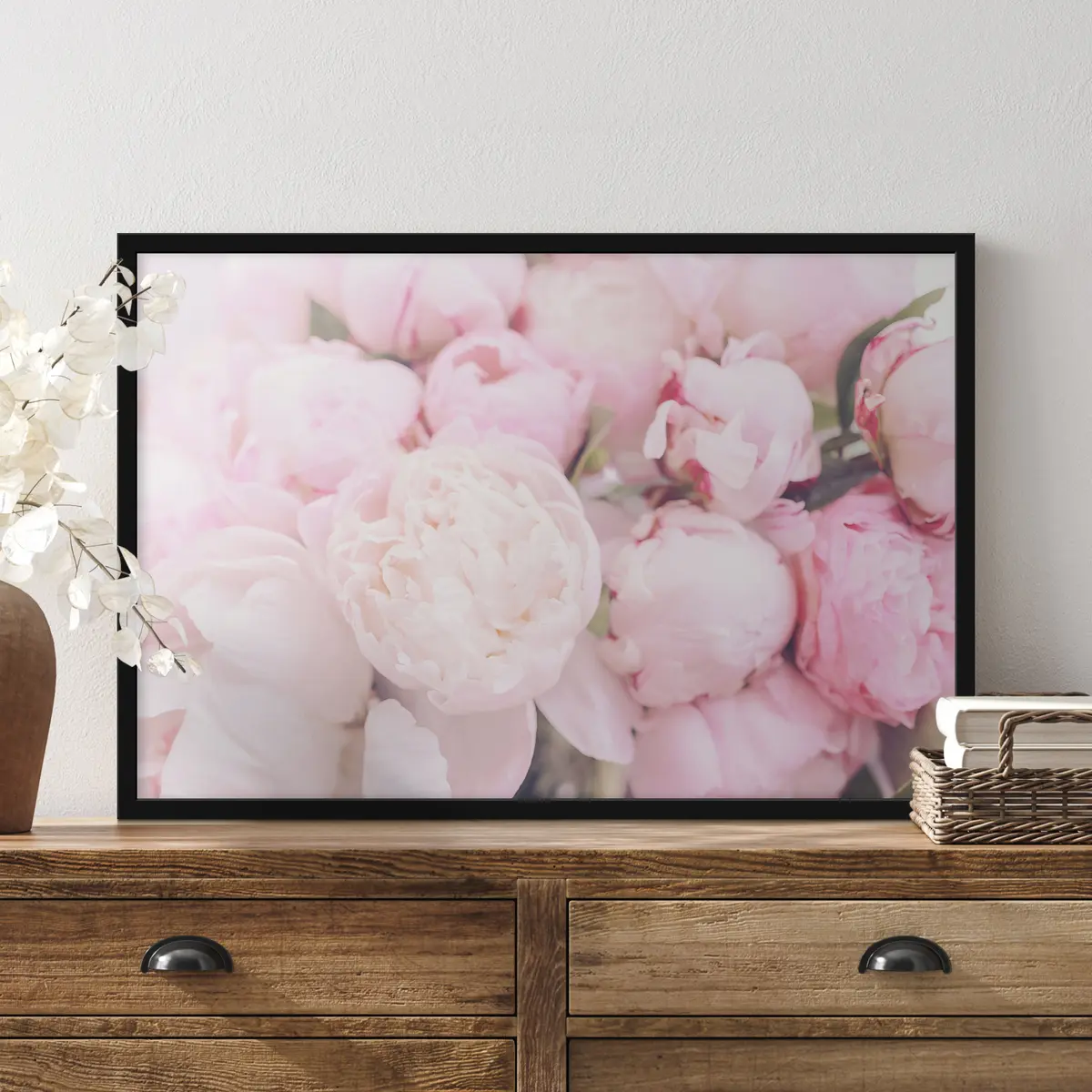 Poster Zarte Blüten in sanften Farbtönen f35244