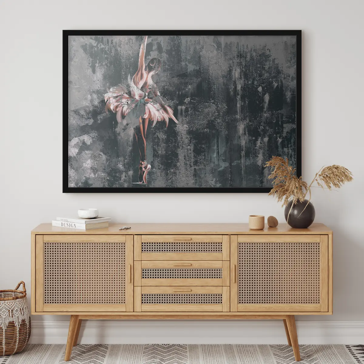 Poster Elegante Bewegung im künstlerischen Ausdruck f34608