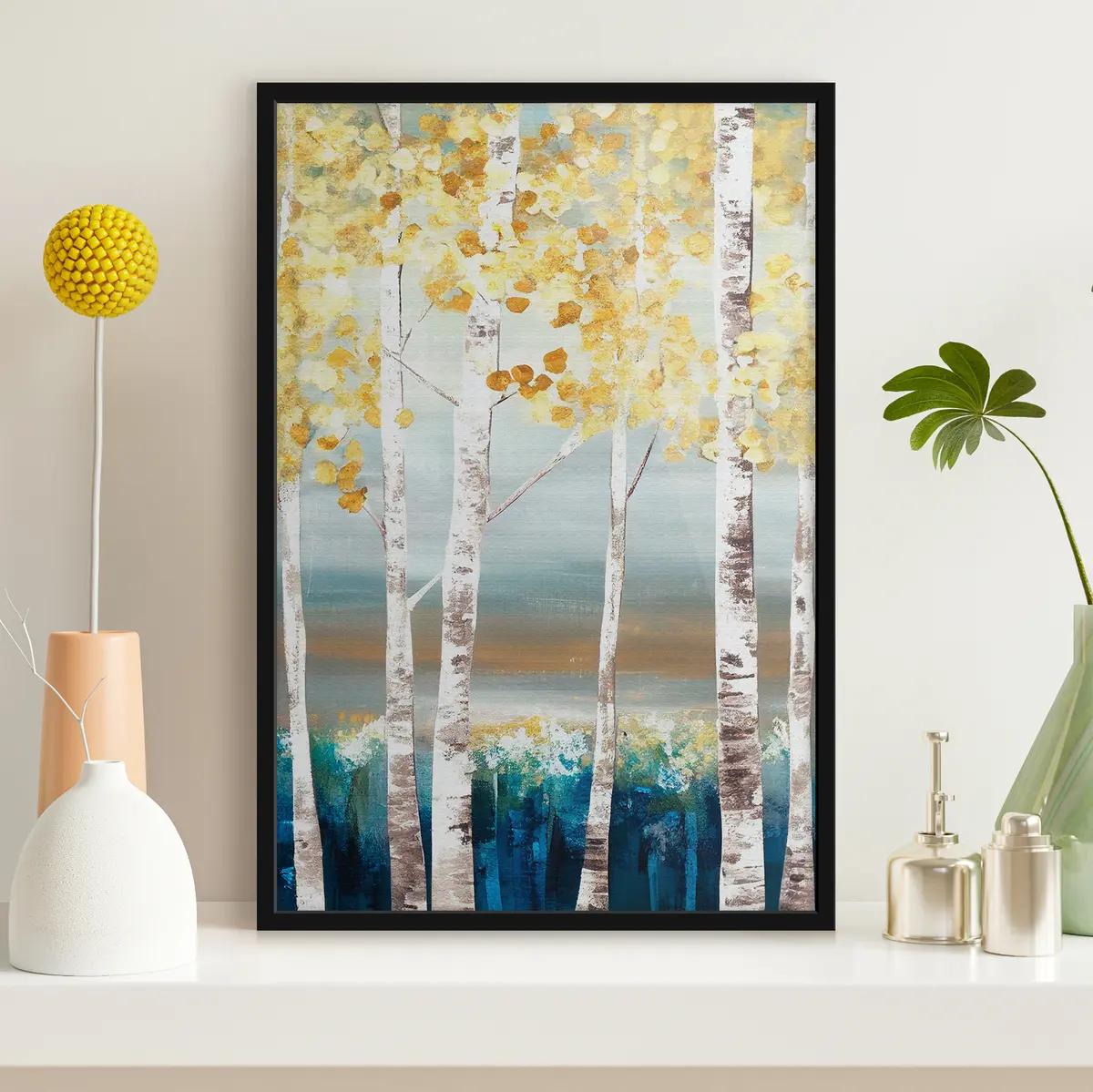 Poster Herbsträume in einer ruhigen Naturlandschaft f34602