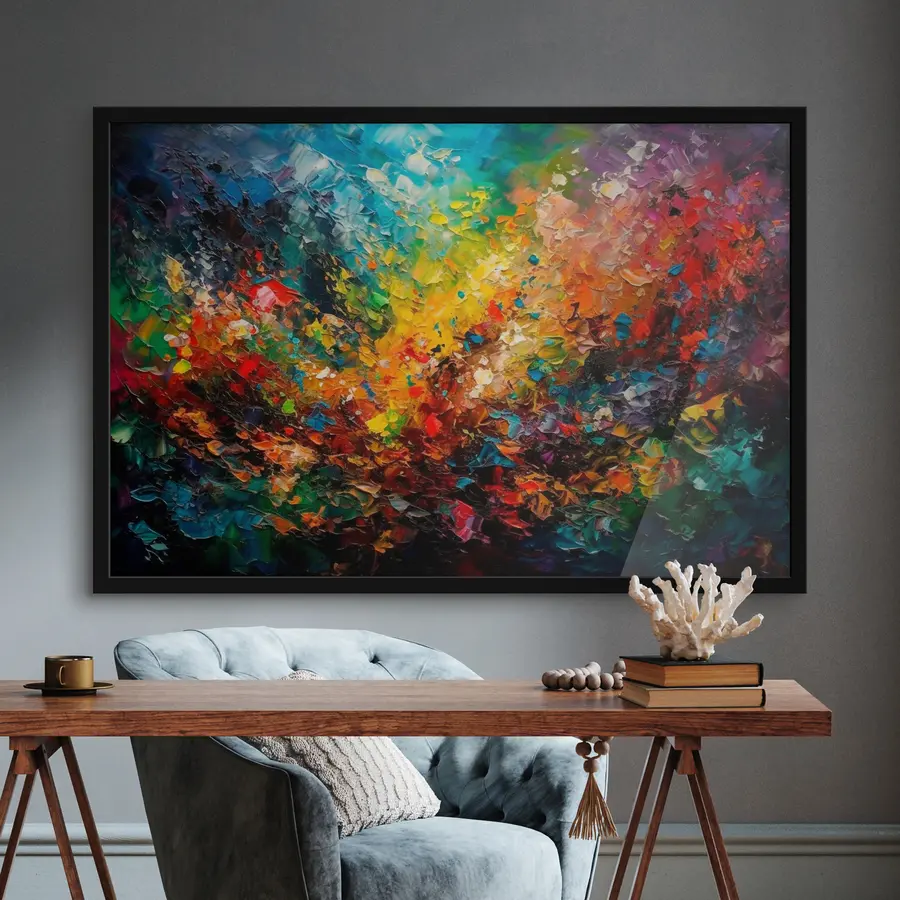 Fototapete Lebendige Farben in abstrakter Harmonie f34451