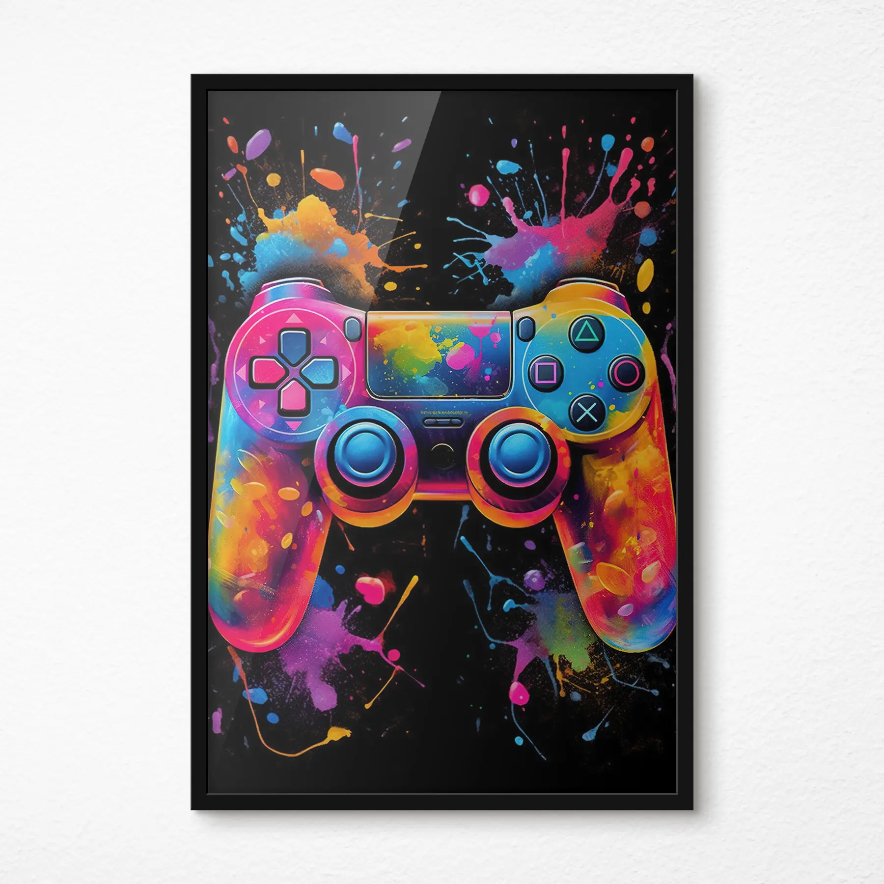 Wandbilder Lebendige Farben treffen auf Gaming-Abenteuer f34260