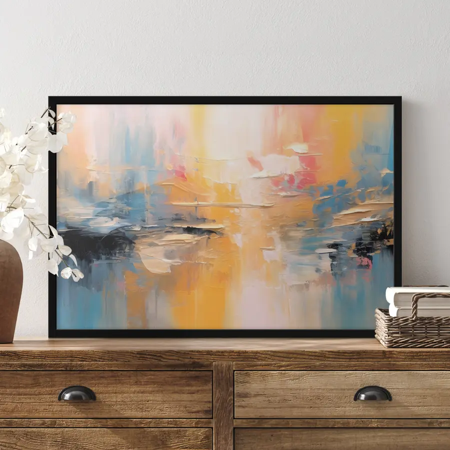 Fototapete Lebendige Farben, die harmonisch ineinander übergehen f34192