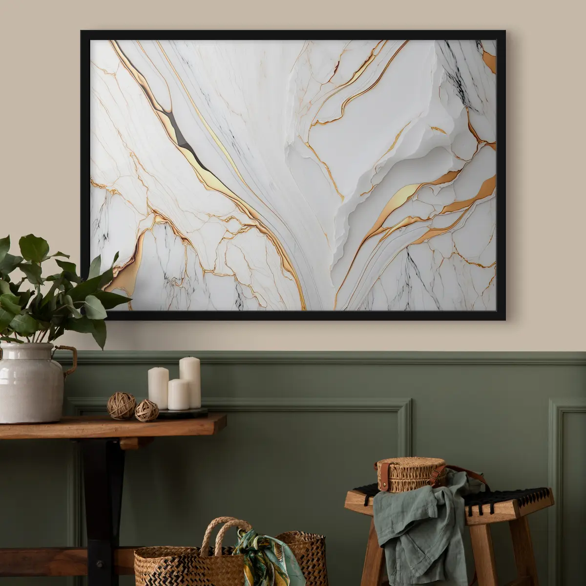 Poster Weiße Textur f34128