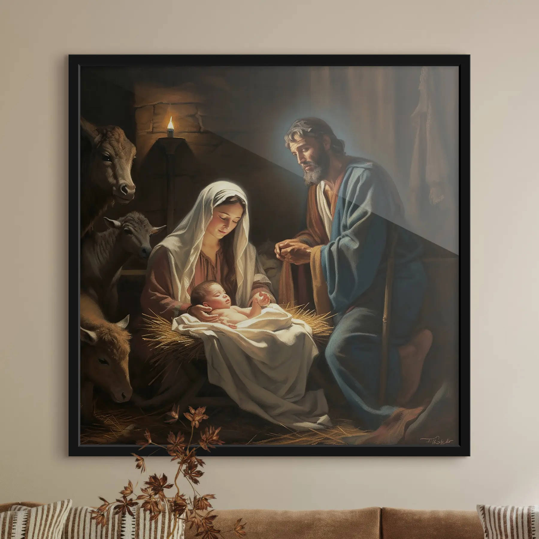 Wandbilder Heilige Familie, Jesus, Maria und Josef f33488