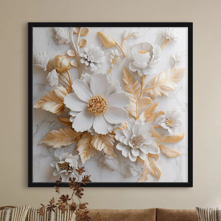 Fototapete Elegantes Blumenarrangement in sanften Farbtönen f32778