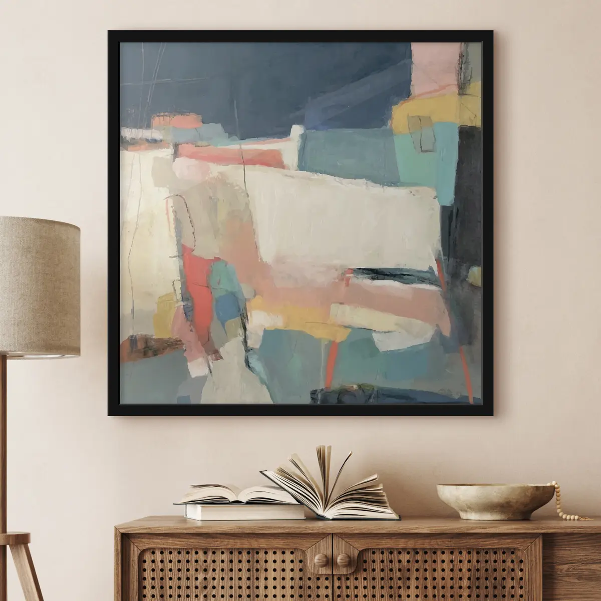 Poster Abstraktion, Pinselstriche f32446