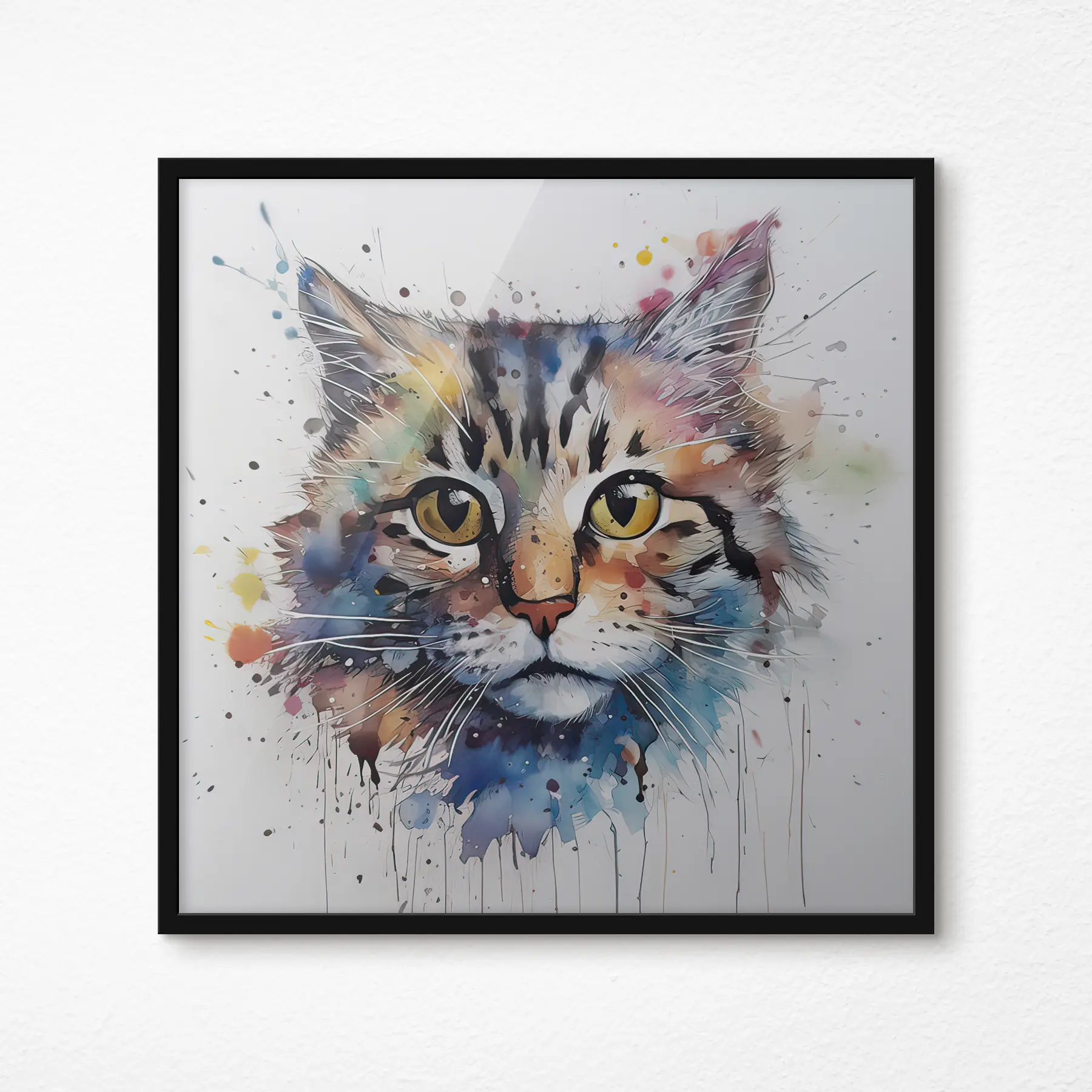 Fototapete Katze im Aquarell-Stil f32314