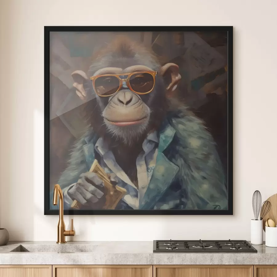 Fototapete Affe mit Brieftasche f32172