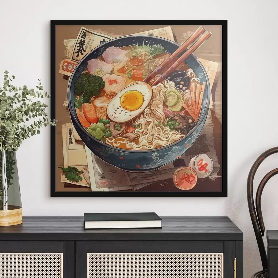 Fototapete Ramen, orientalisches Gericht, Udon, chinesisches Essen f32121