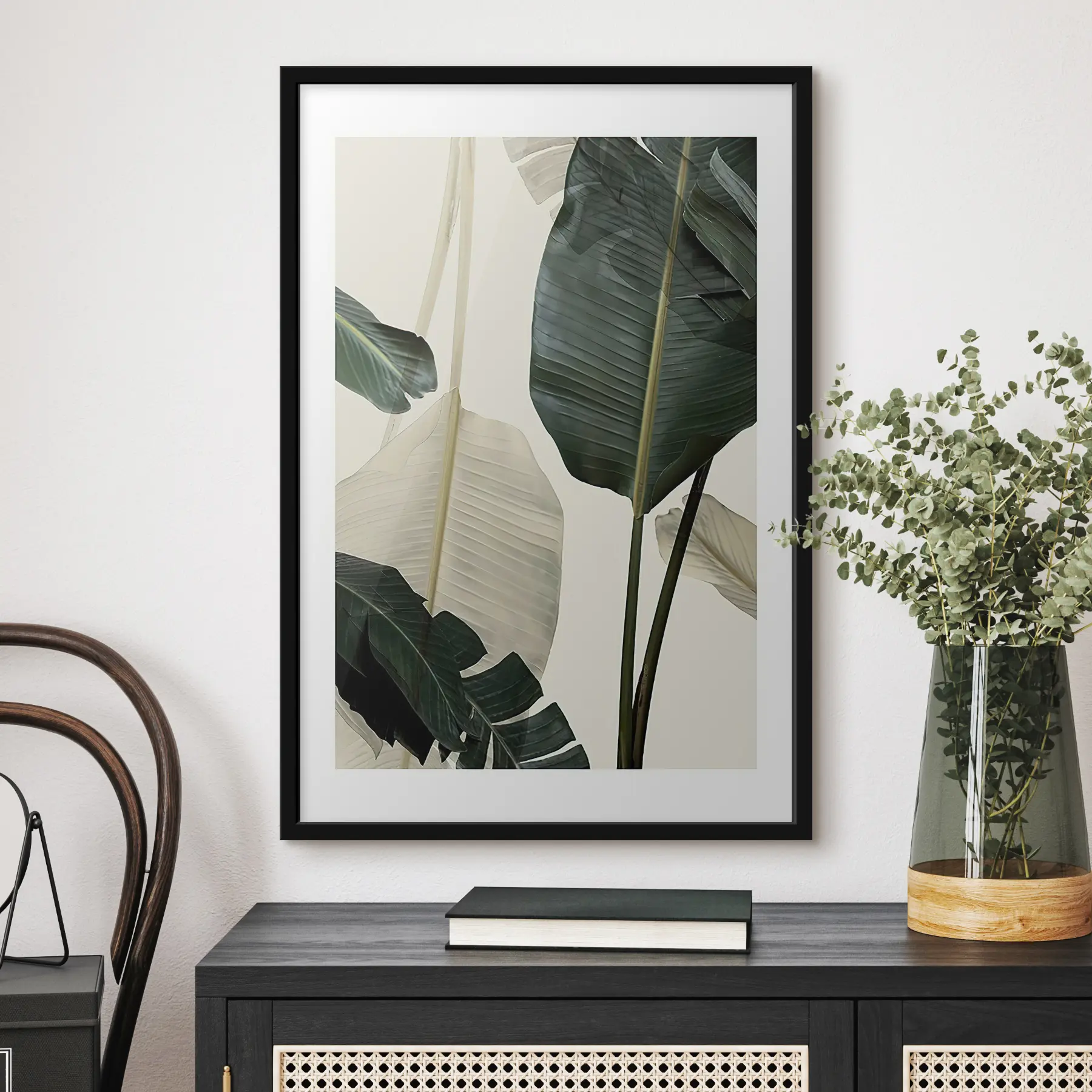 Fototapete Saftig grüne Blätter in sanftem Licht f21746