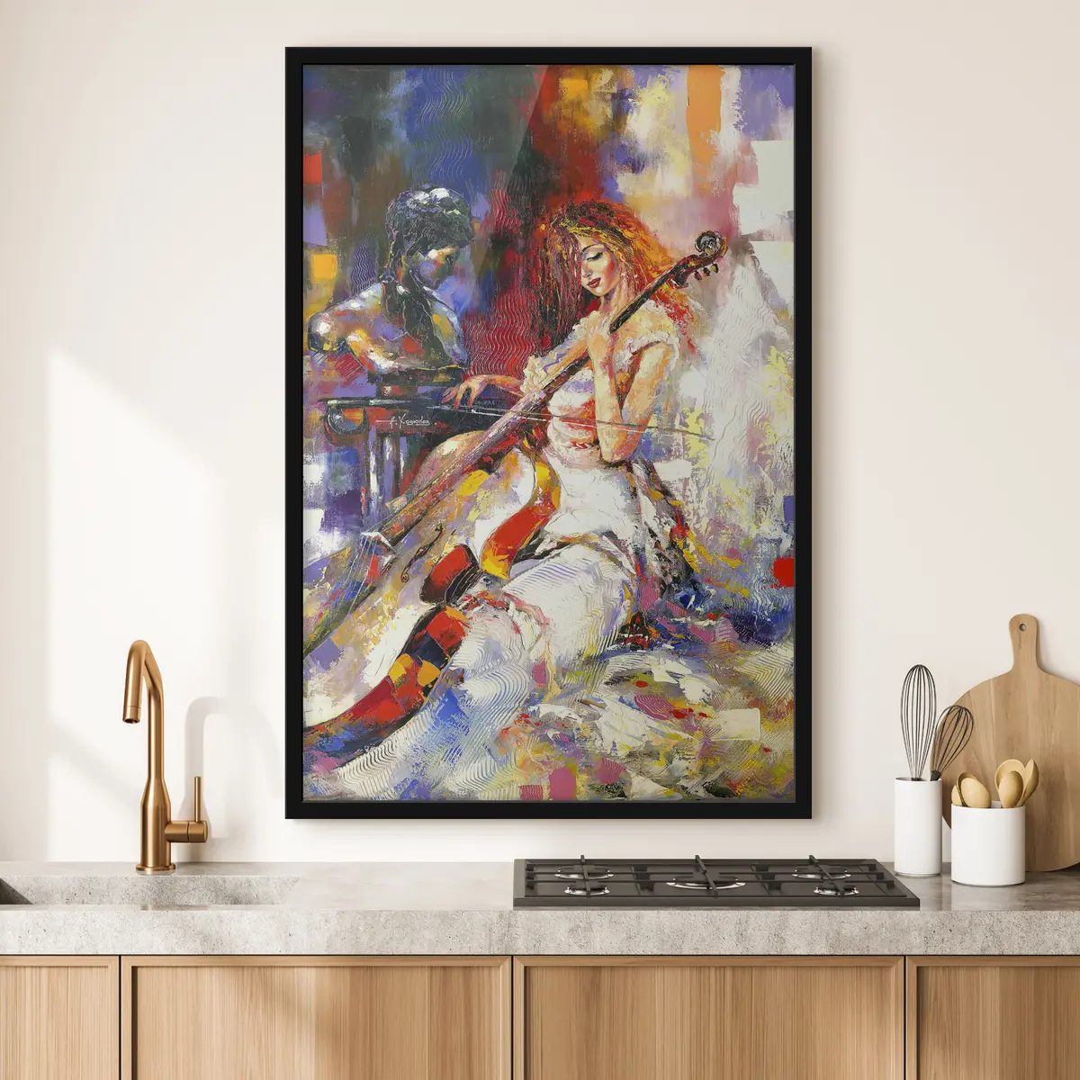 Poster Melodie und Farbe in perfekter Harmonie f16795