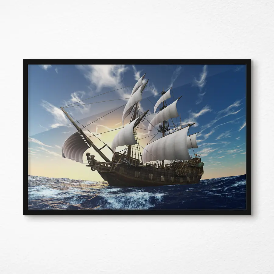 Fototapete Segeln in den goldenen Horizont f15797