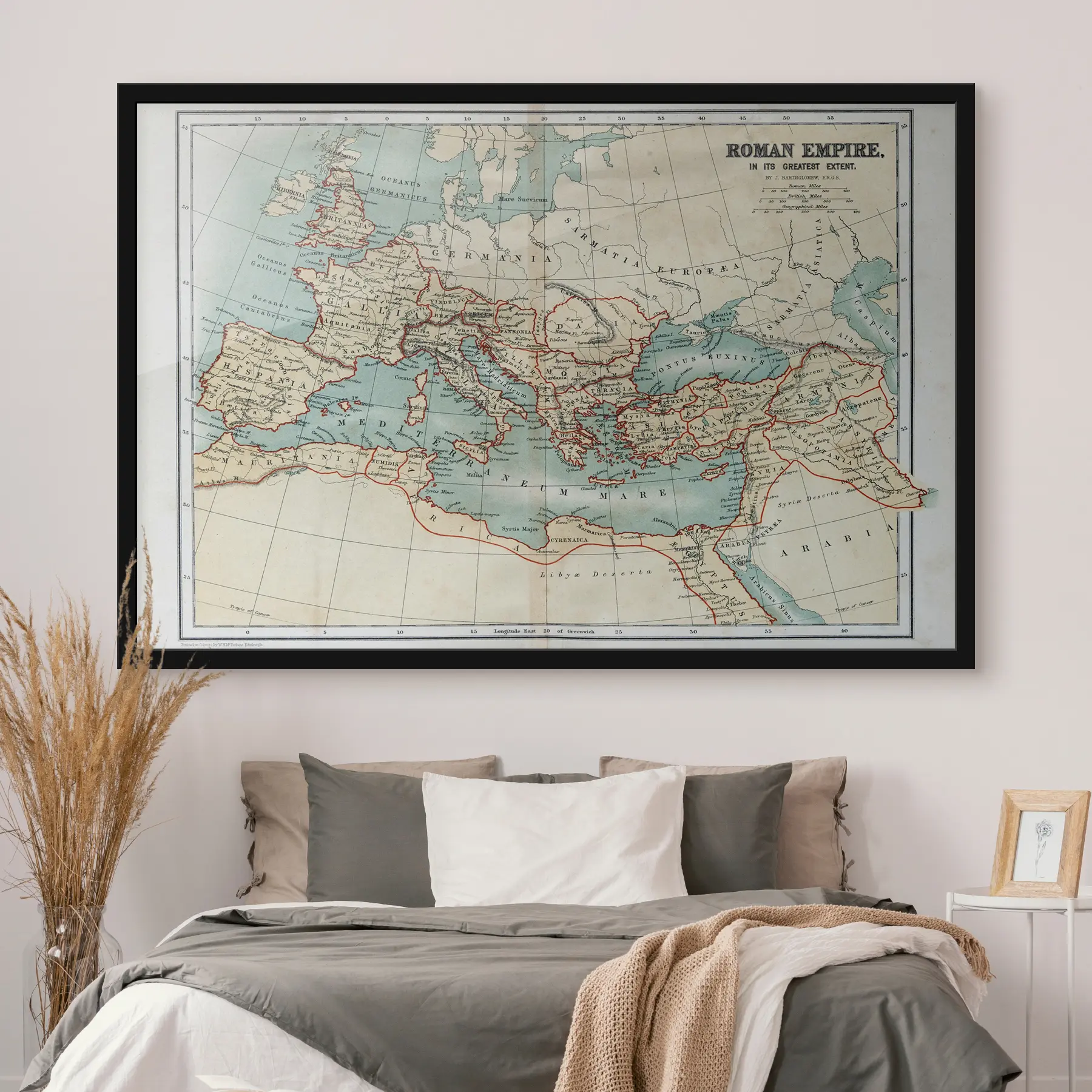 Fototapete Karte der Ausdehnung des Römischen Reiches f09978