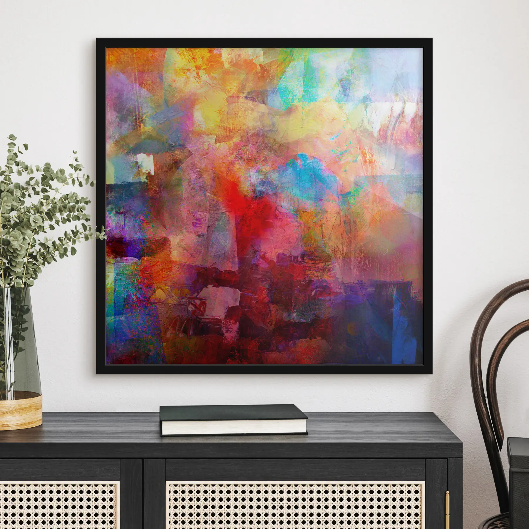 Fototapete Lebendige Farben in abstrakter Komposition f04344