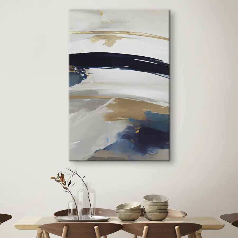 Wandbilder Abstrakte Wellen in sanften Farben s36620