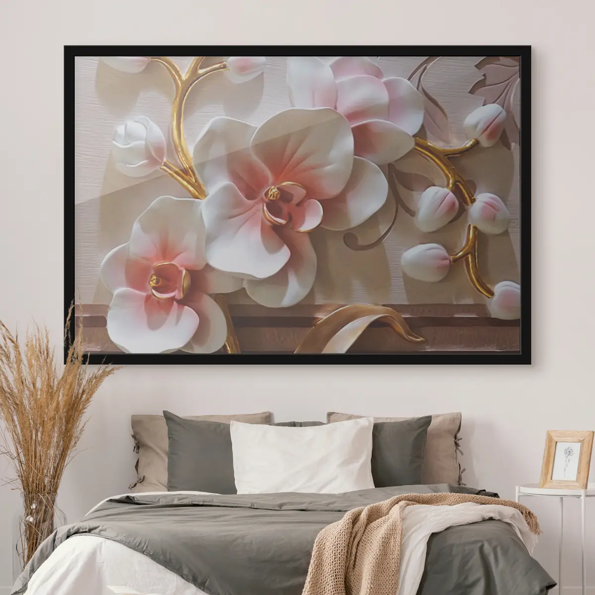 Poster Orchideen mit zarten Stielen f03264