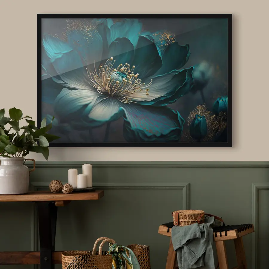 Fototapete Elegante Blüte in leuchtenden Farben f34854