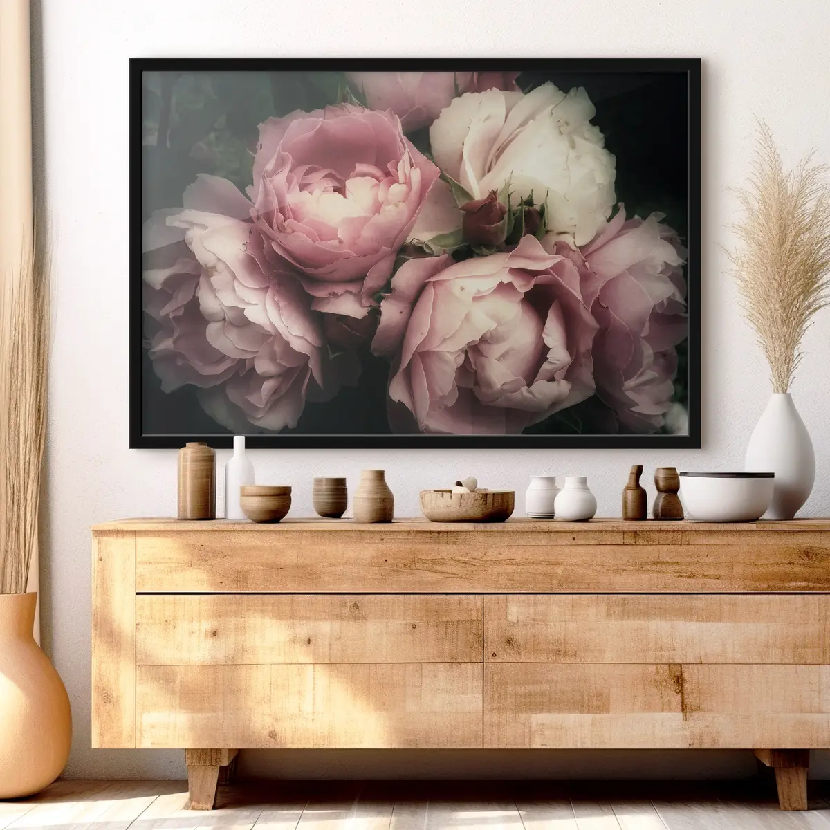 Poster Zarte Blüten in sanften Farbtönen f35242