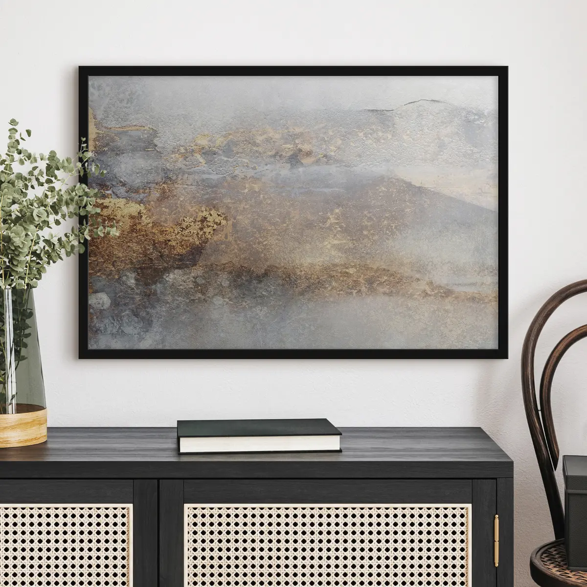 Poster Graue Steinstruktur f35845