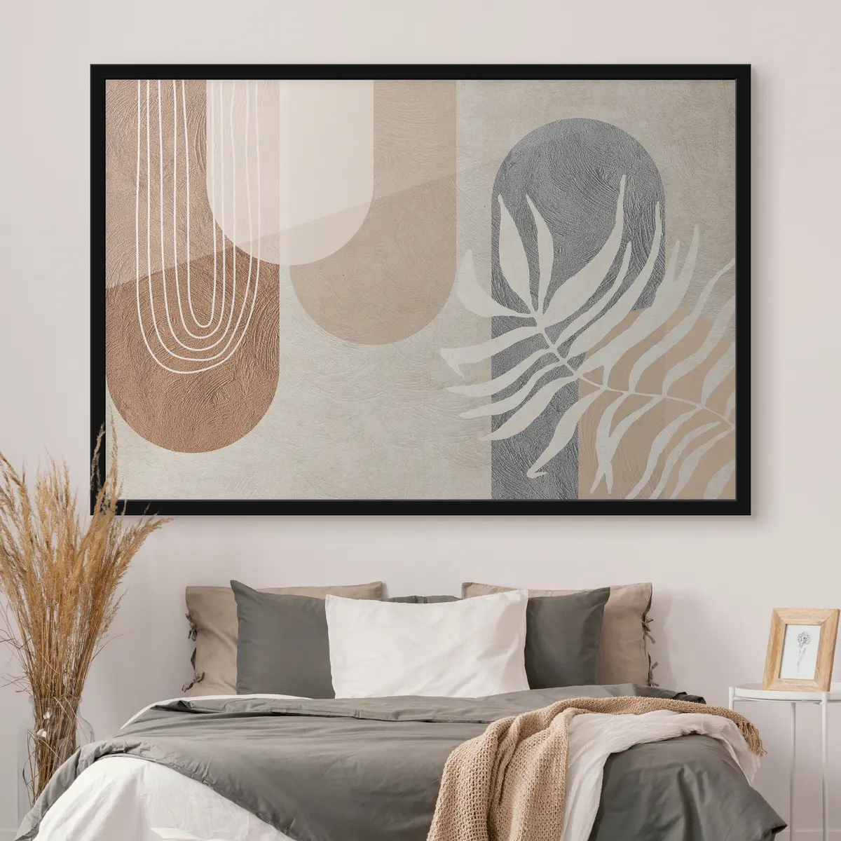 Poster Abstrakte Formen in Erdtönen f35796