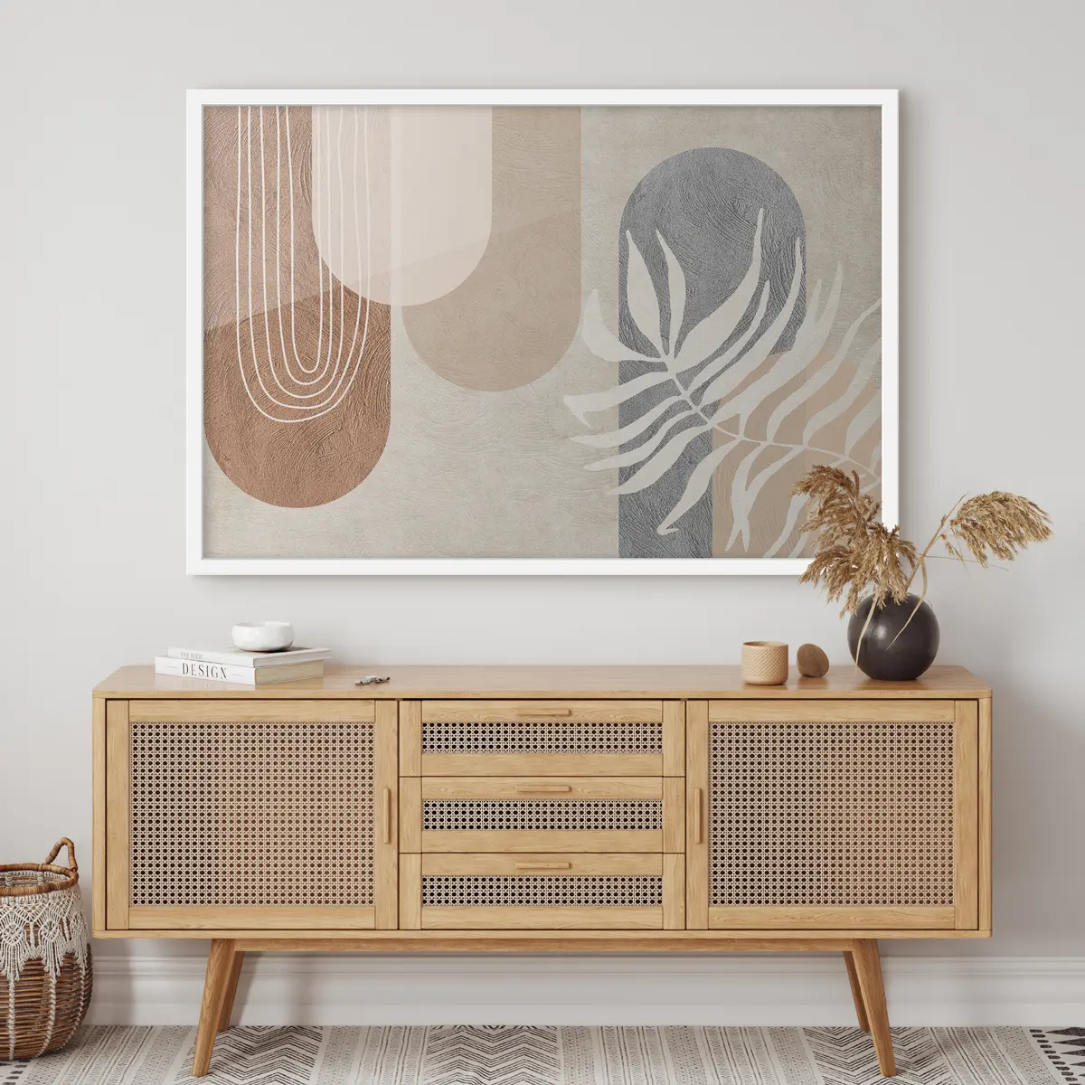 Poster Abstrakte Formen in Erdtönen f35796