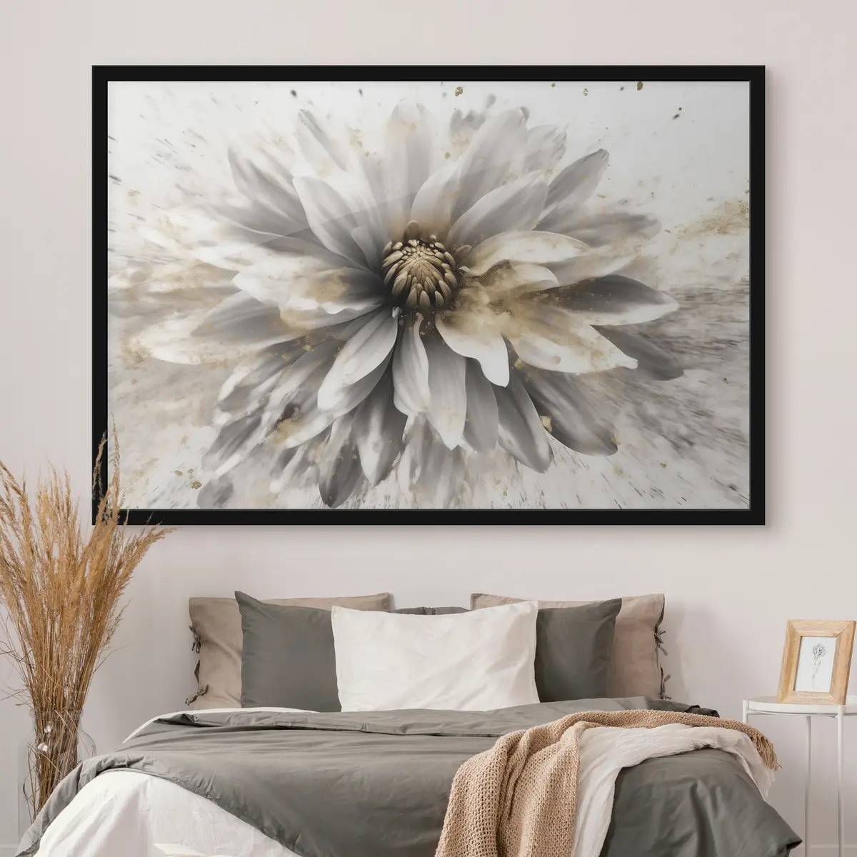 Poster Abstrakte florale Eleganz in Bewegung f36801