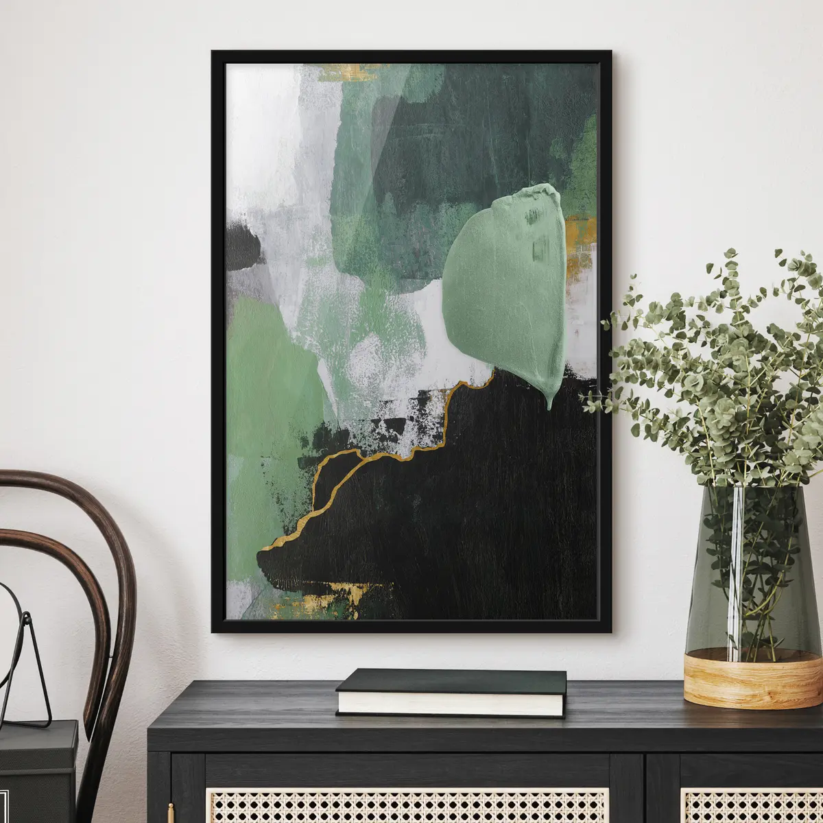 Poster Abstrakte Schichten aus gemischten Farben f03883