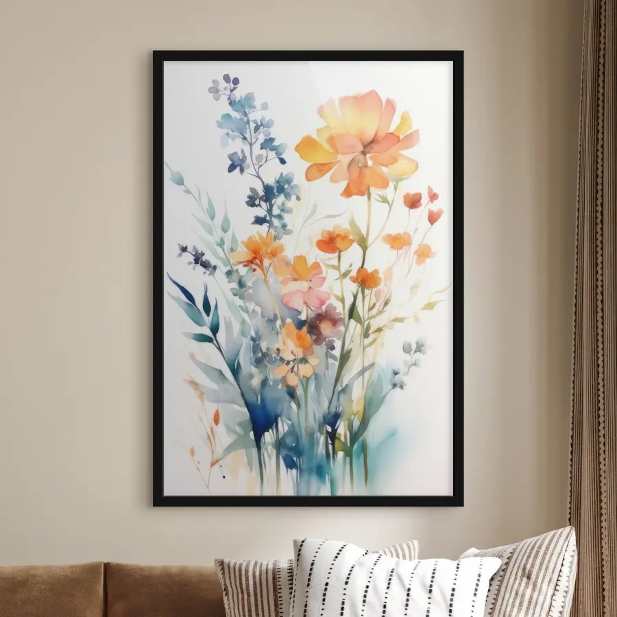 Fototapete Farbenfrohe Blüten in sanften Farbtönen f33645