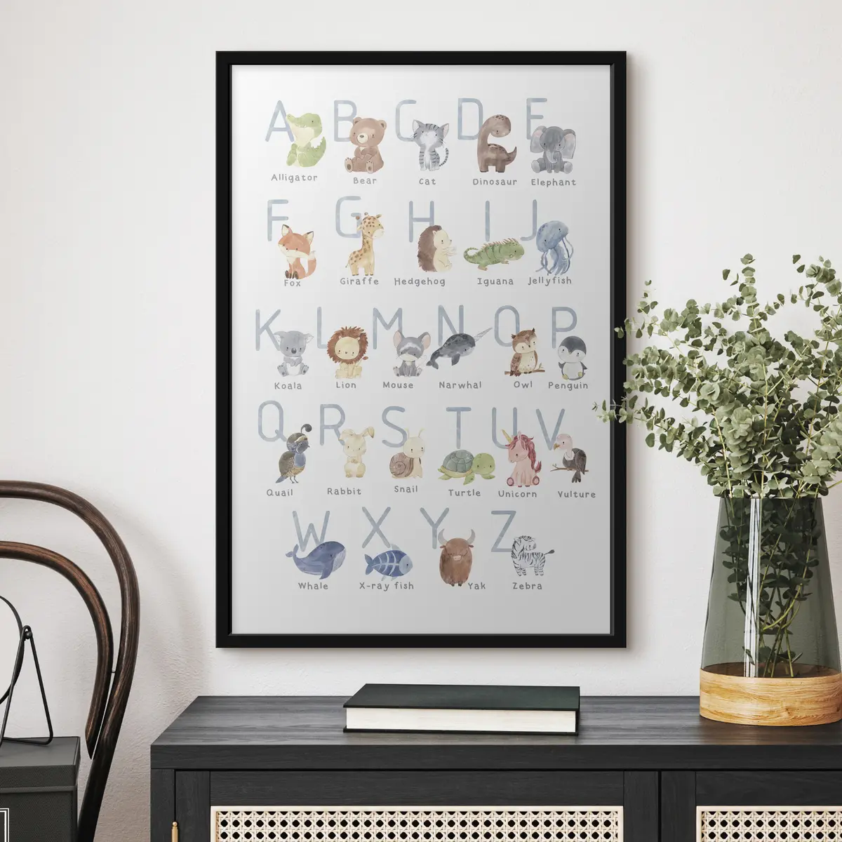 Poster Entzückende Tiere für jeden Buchstaben f34897