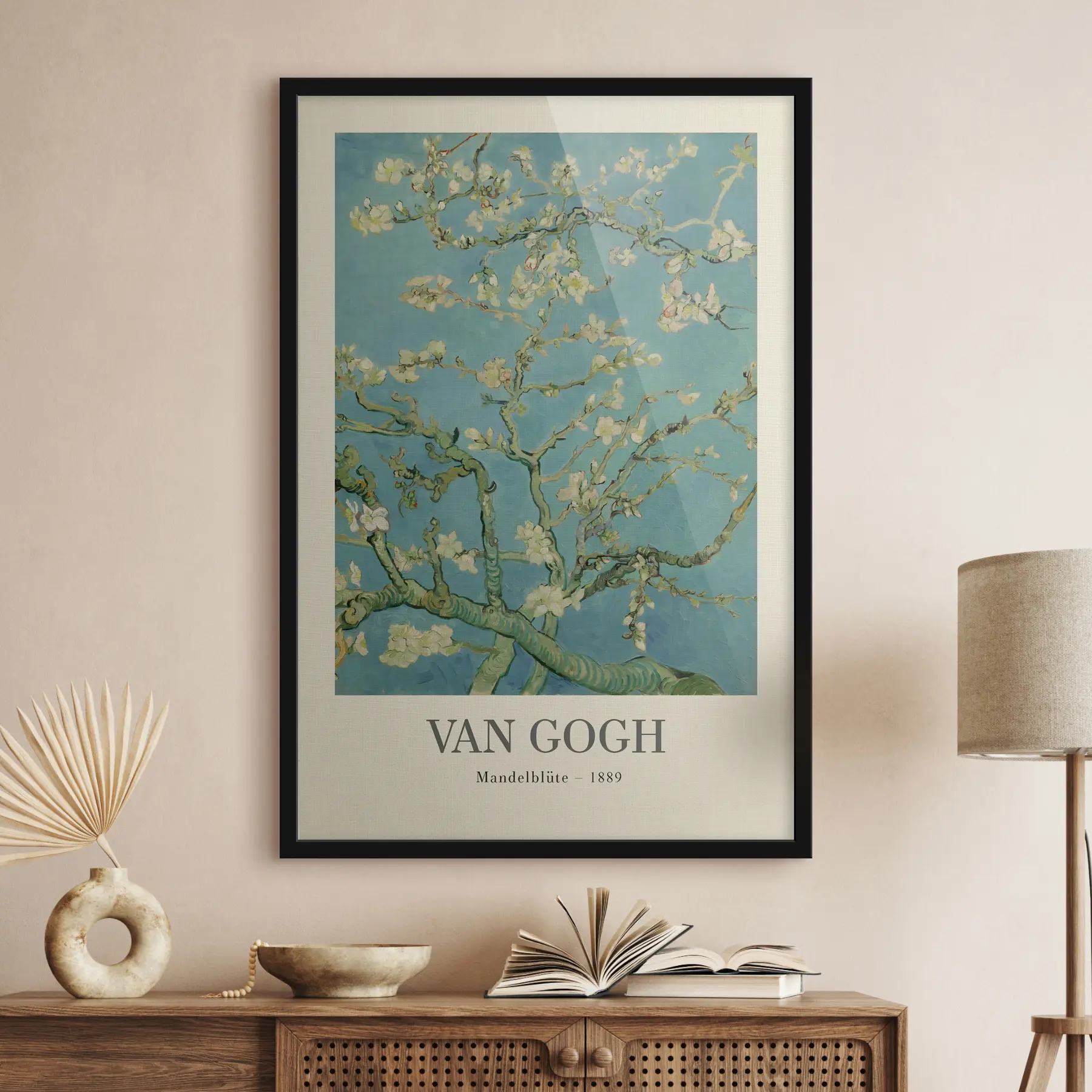 Fototapete Blühender Mandelbaum gegen blauen Himmel f35610