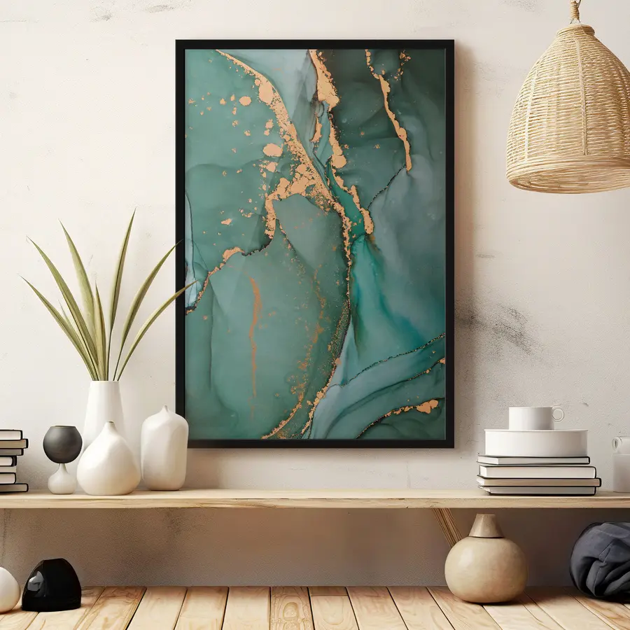 Fototapete Grüner Marmor f35859