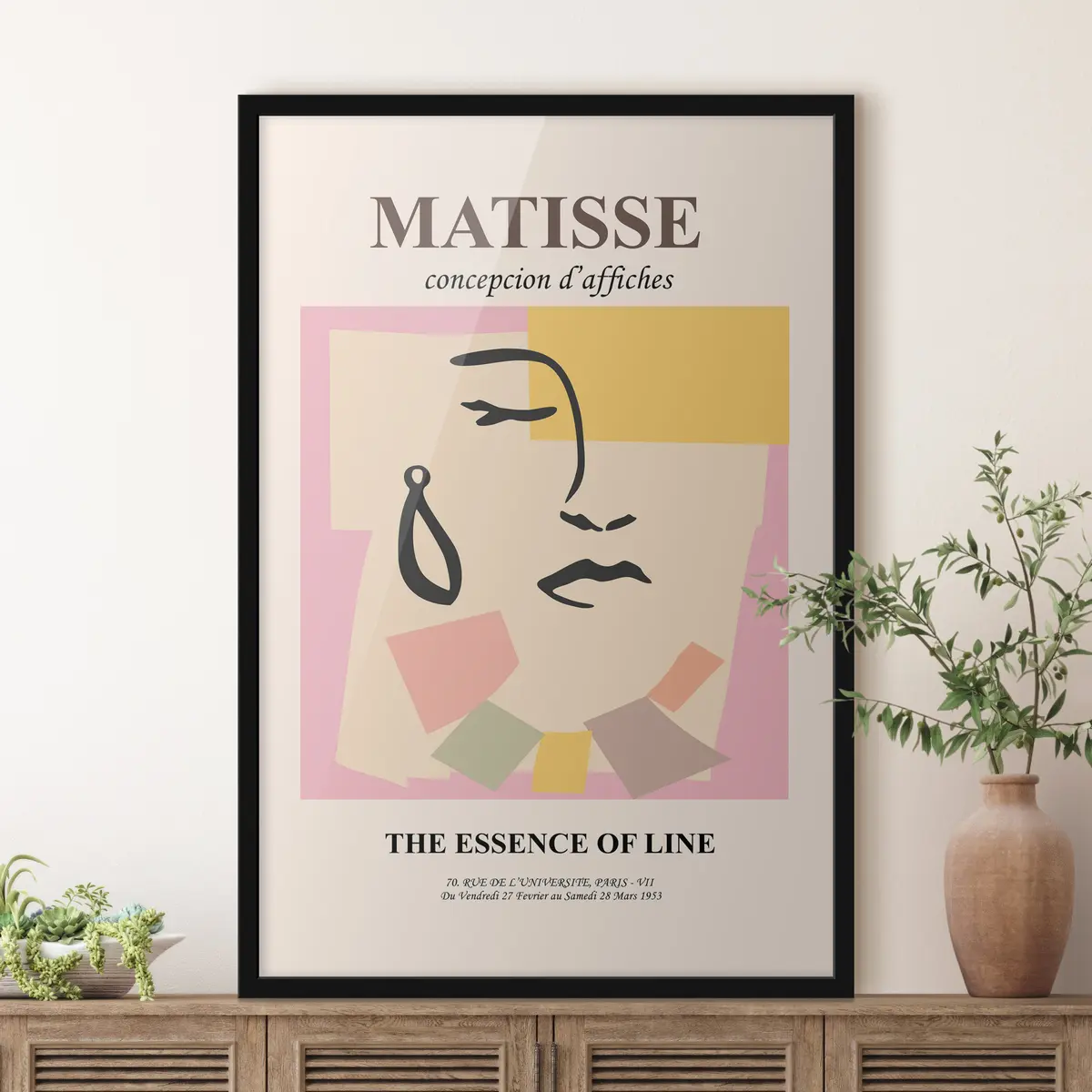 Poster Abstrakte Linien und Formen in Harmonie f36306