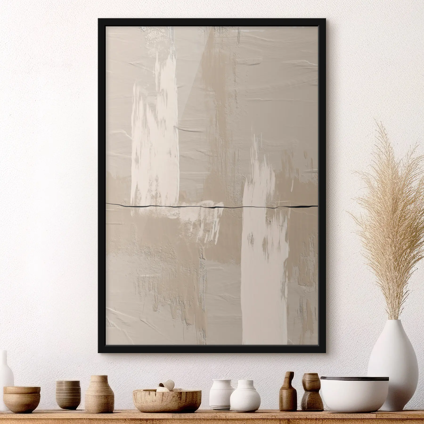 Fototapete Neutrale Töne und weiche Texturen verschmelzen f36304