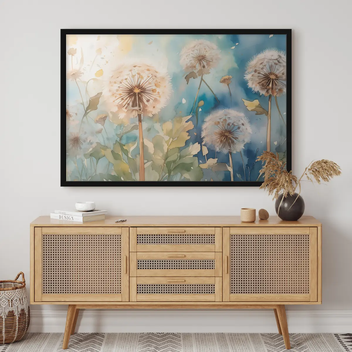 Poster Zarte Blüten in sanfter Brise f35839