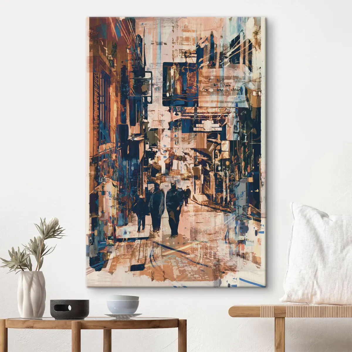 Wandbilder Stadtbummel durch pulsierende Straßen s37081