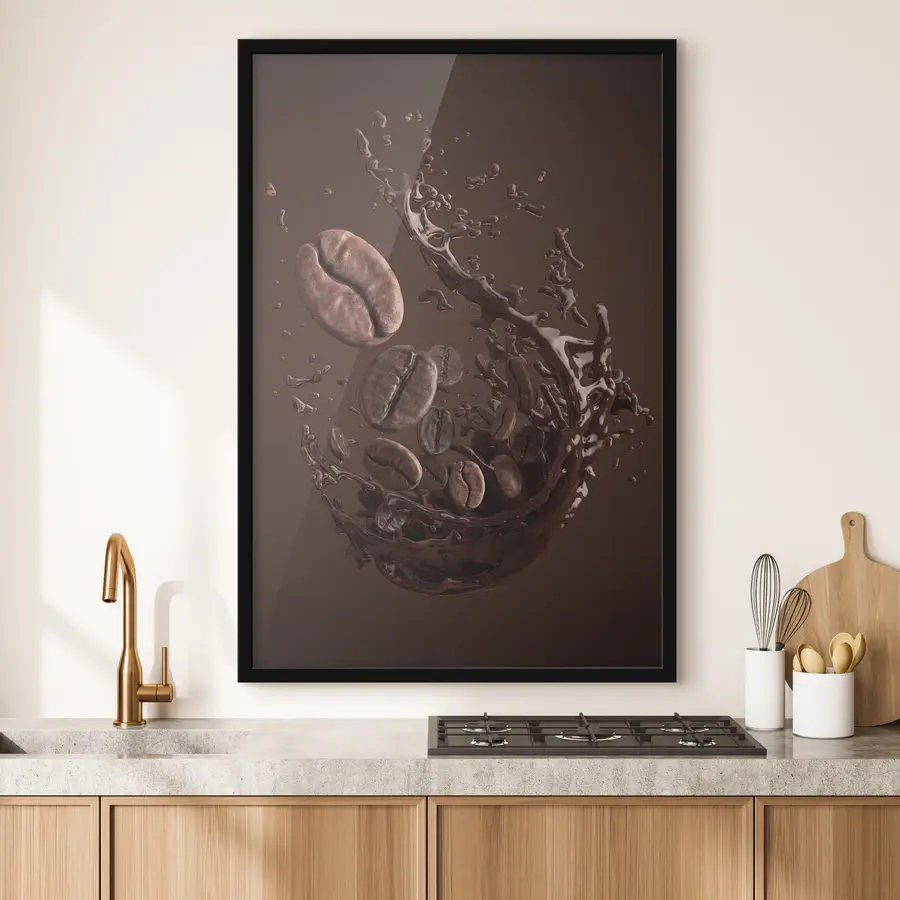 Fototapete Kaffeebohnen sorgen für Furore f37176