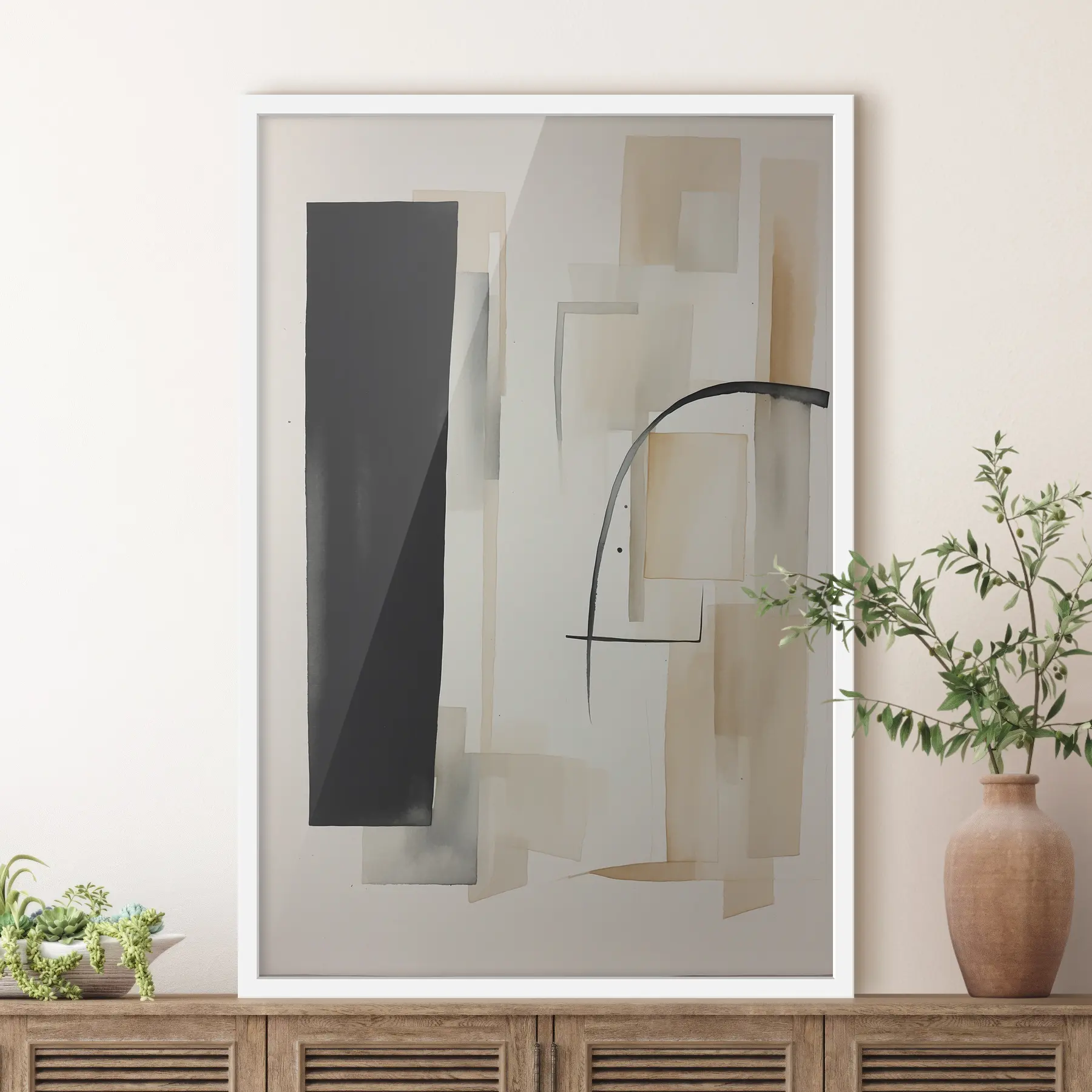 Fototapete Abstrakte Töne und Formen in Harmonie f37170