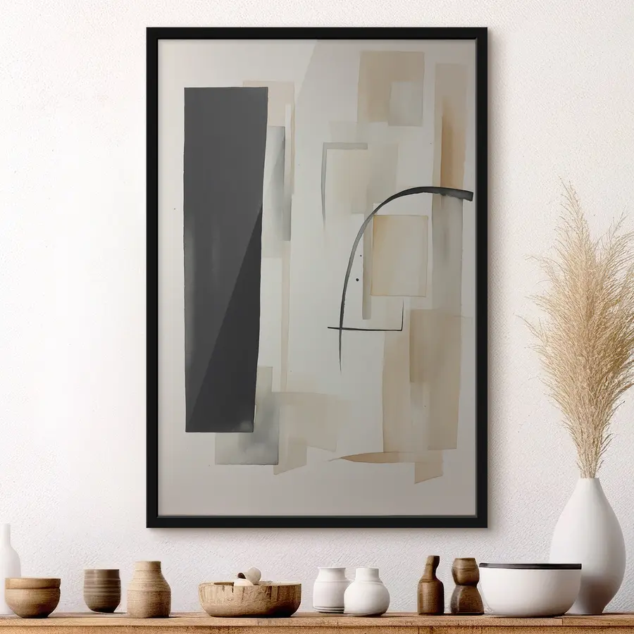 Fototapete Abstrakte Töne und Formen in Harmonie f37170