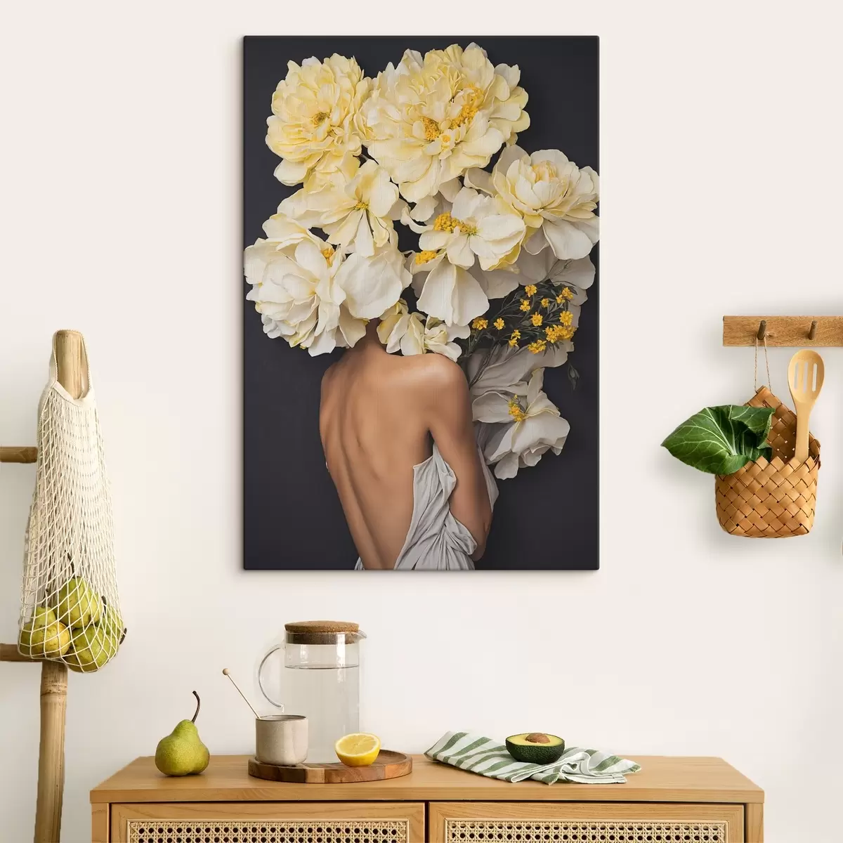 Wandbilder Blumige Schönheit, die ruhige Momente umgibt s37162