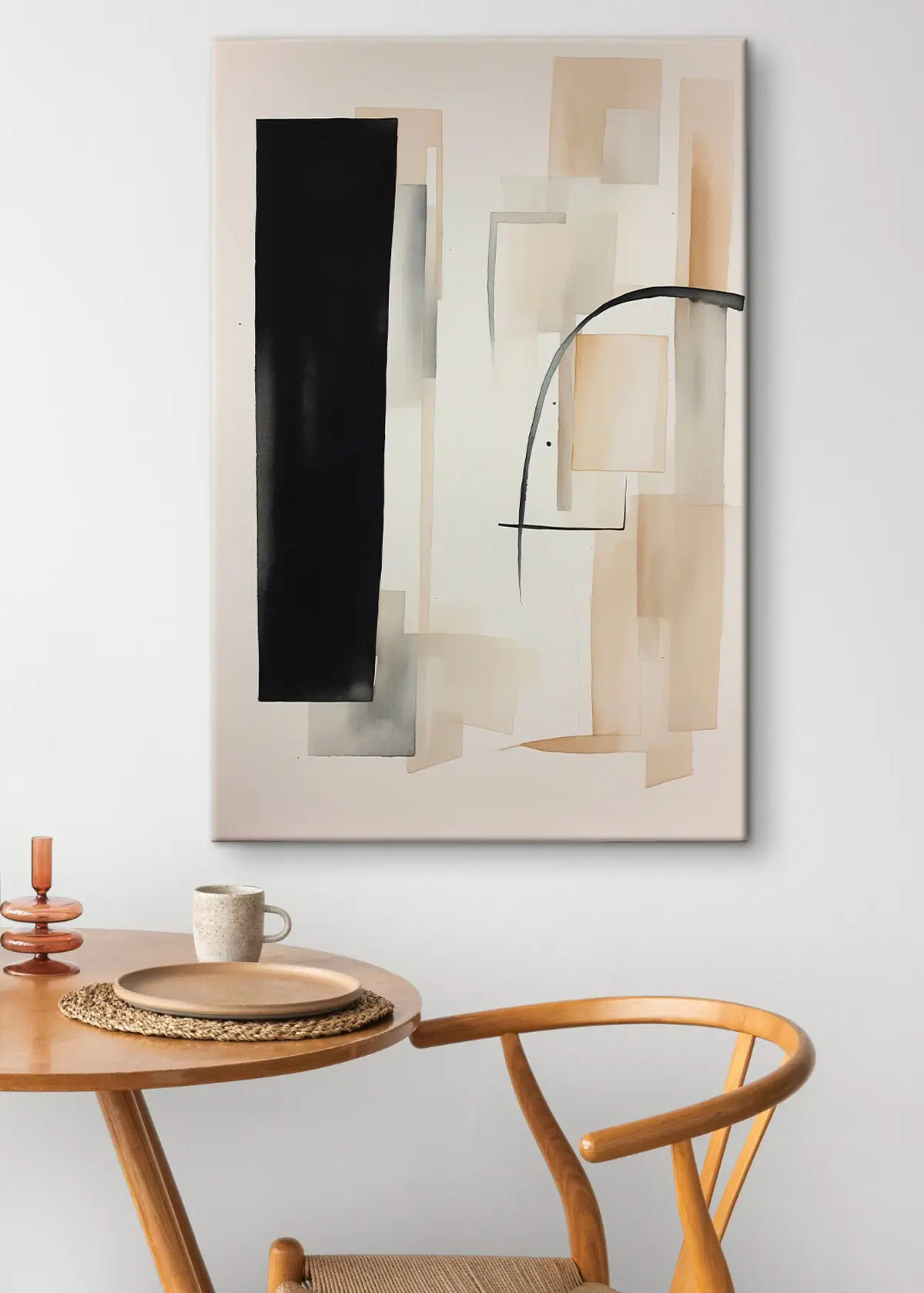 Wandbilder Abstrakte Formen in sanften Tönen s37170