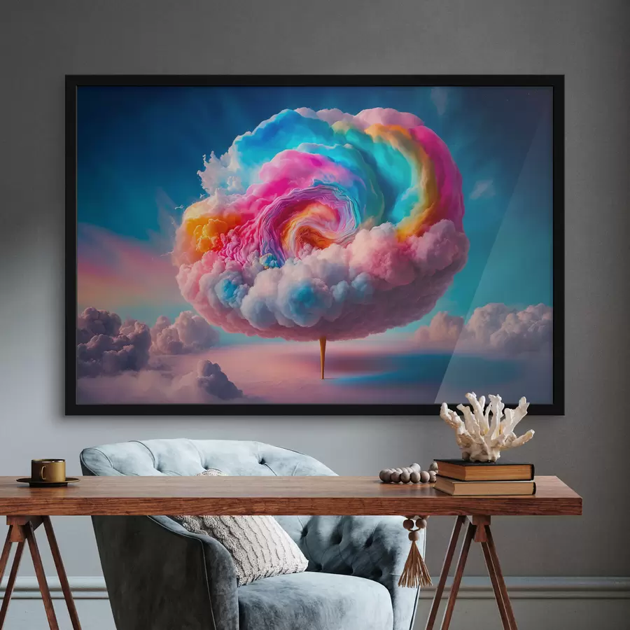 Fototapete Lebhafte Wolken wirbeln am Himmel f36698