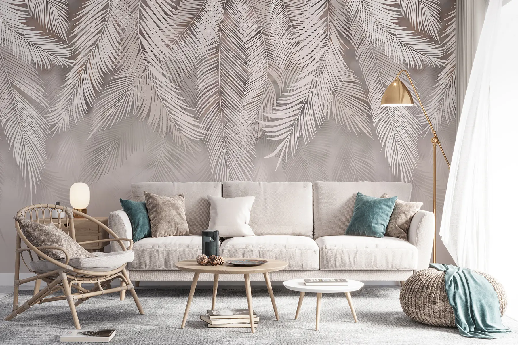 Fototapete Zarte hängende Blätter u48556v5d2